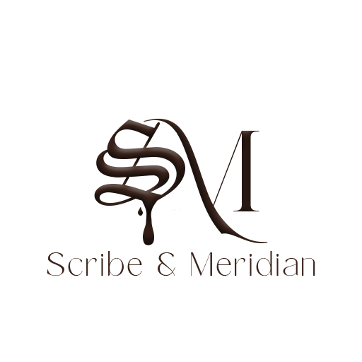 Scribe & Meridian Calligraphic Logo